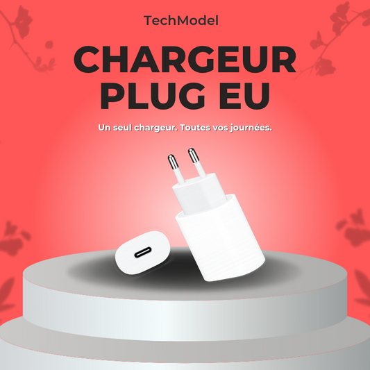 Chargeur USB-C 20W Original EU / US - Techmodel